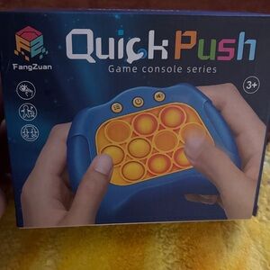 QuickPush Game Console - Blue and Yellow